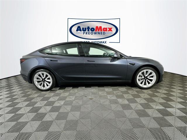 used 2022 Tesla Model 3 car, priced at $27,500