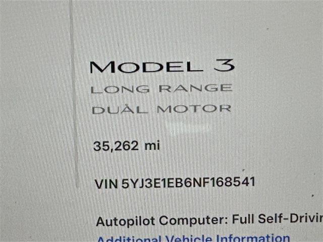 used 2022 Tesla Model 3 car, priced at $27,500