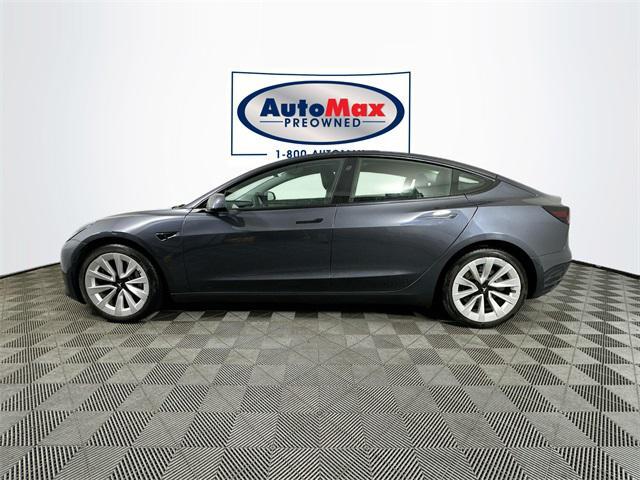 used 2022 Tesla Model 3 car, priced at $27,500