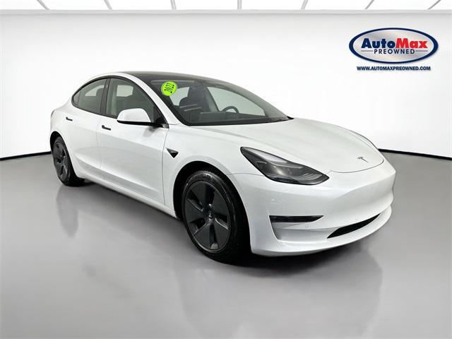 used 2022 Tesla Model 3 car, priced at $27,000