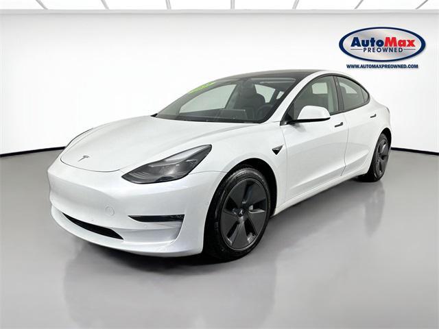 used 2022 Tesla Model 3 car, priced at $27,000