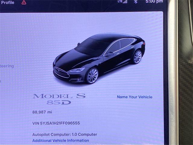 used 2015 Tesla Model S car, priced at $17,000