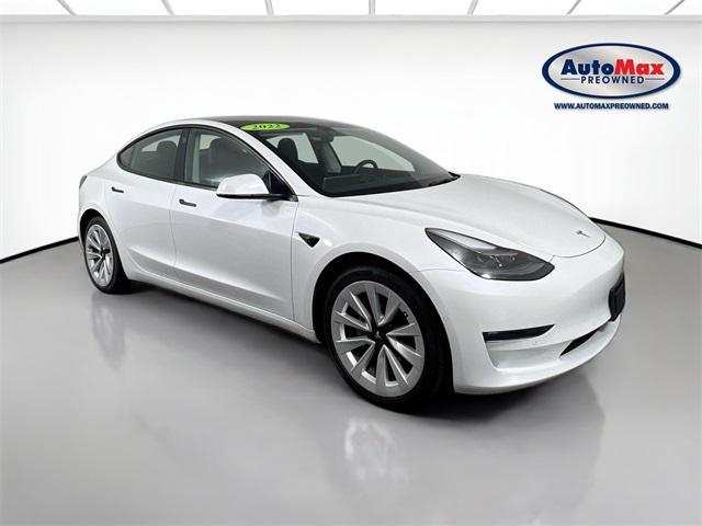 used 2022 Tesla Model 3 car, priced at $27,000