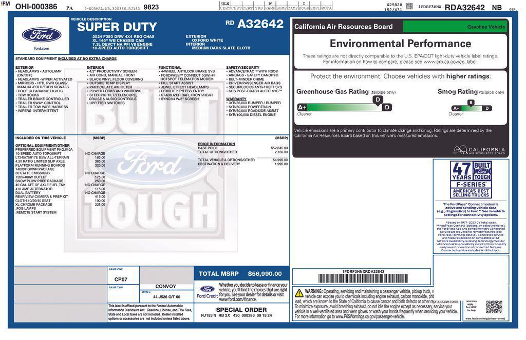 new 2024 Ford F-350 car, priced at $46,795