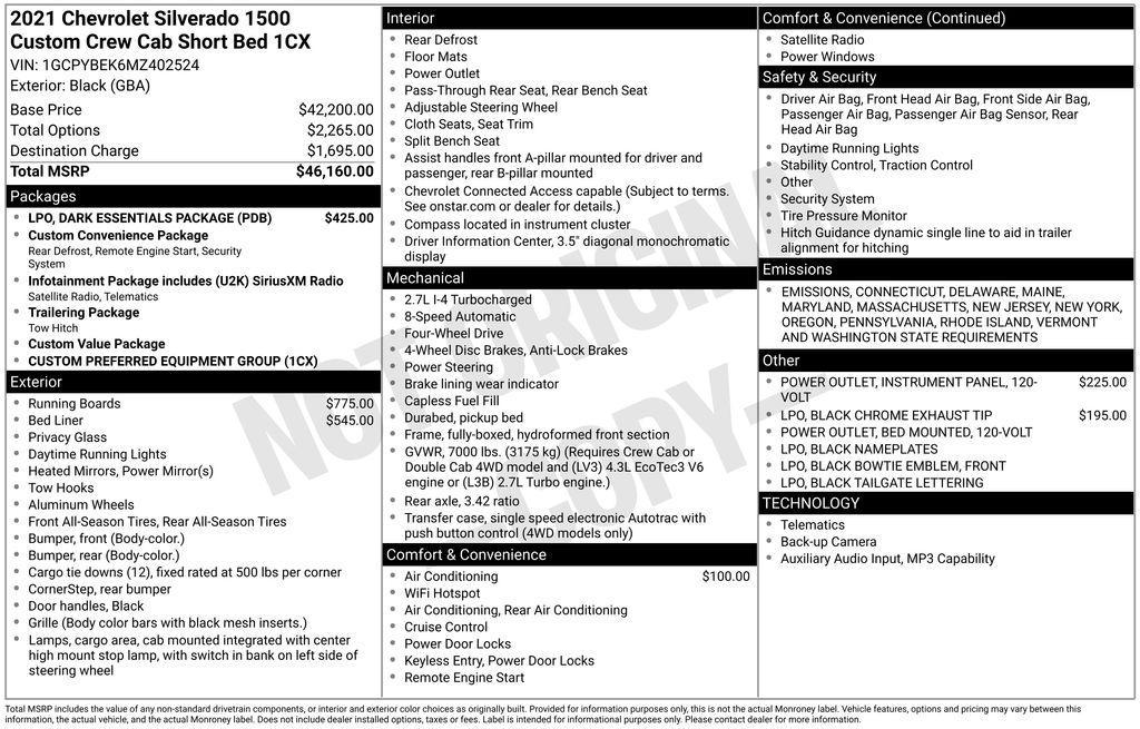 used 2021 Chevrolet Silverado 1500 car, priced at $26,998