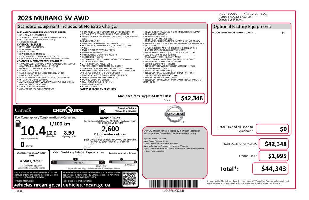 used 2023 Nissan Murano car