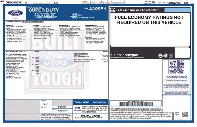 new 2024 Ford F-450 car, priced at $59,350