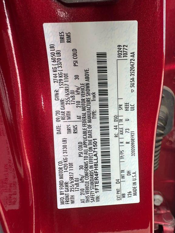 used 2020 Ford Ranger car, priced at $33,840