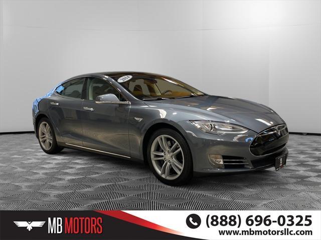 used 2014 Tesla Model S car, priced at $23,500