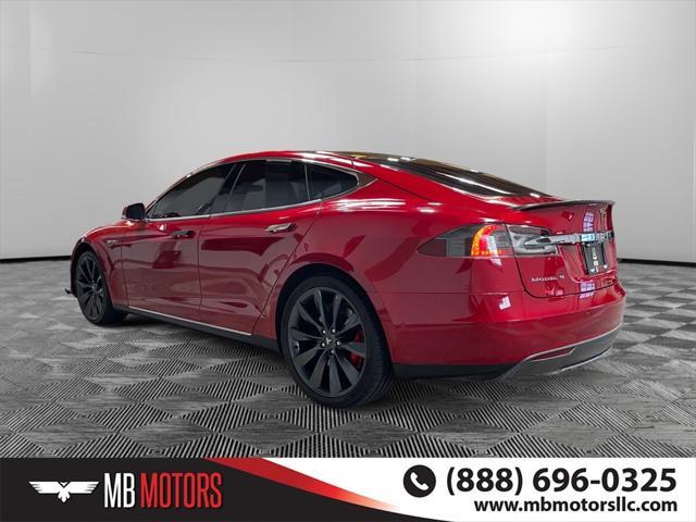 used 2015 Tesla Model S car, priced at $22,500