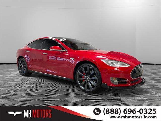 used 2015 Tesla Model S car, priced at $22,500