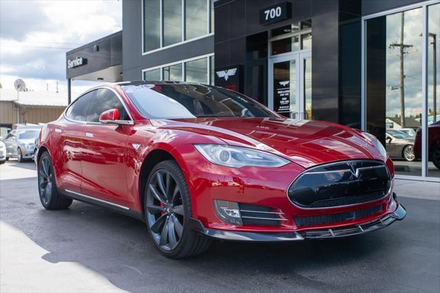 used 2015 Tesla Model S car, priced at $22,500