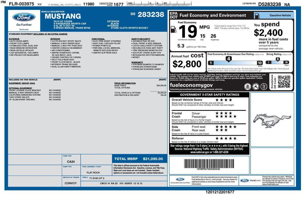 used 2013 Ford Mustang car, priced at $24,988