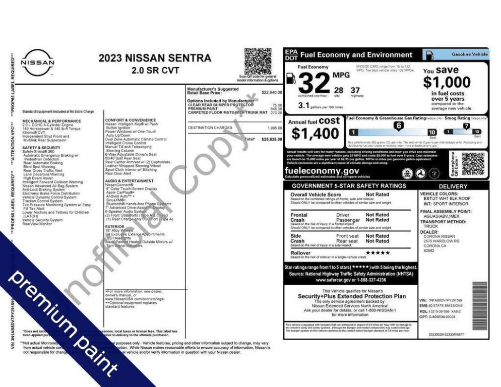 used 2023 Nissan Sentra car, priced at $19,988