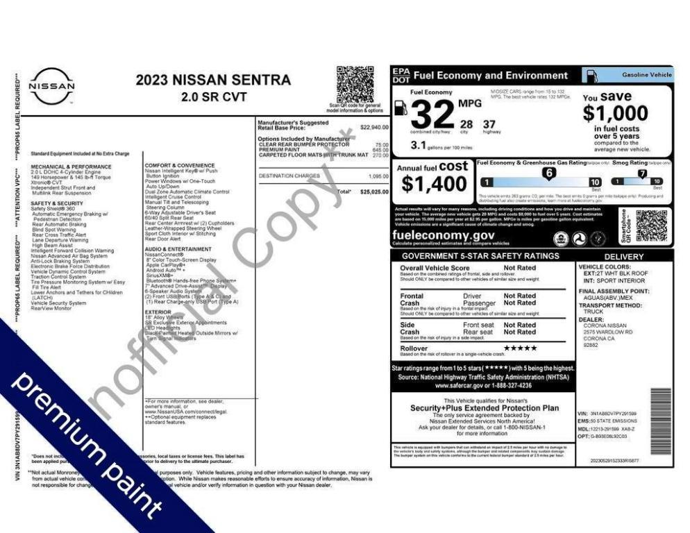 used 2023 Nissan Sentra car, priced at $19,988