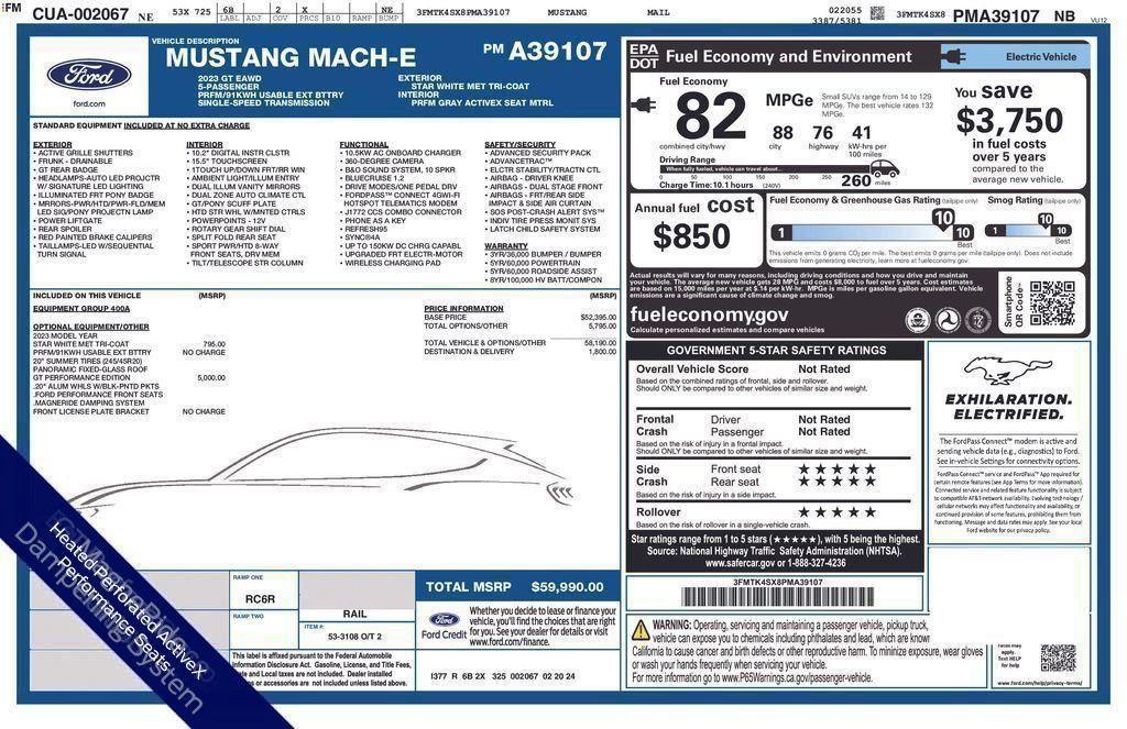 used 2023 Ford Mustang Mach-E car, priced at $38,988
