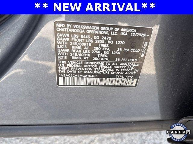 used 2021 Volkswagen Atlas Cross Sport car, priced at $19,194