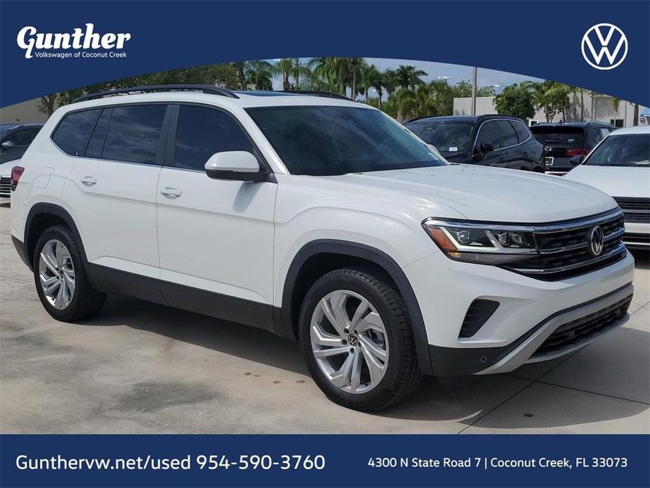 used 2021 Volkswagen Atlas car, priced at $25,877