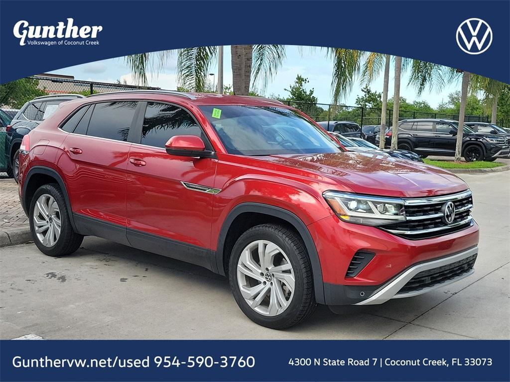 used 2021 Volkswagen Atlas Cross Sport car, priced at $24,877