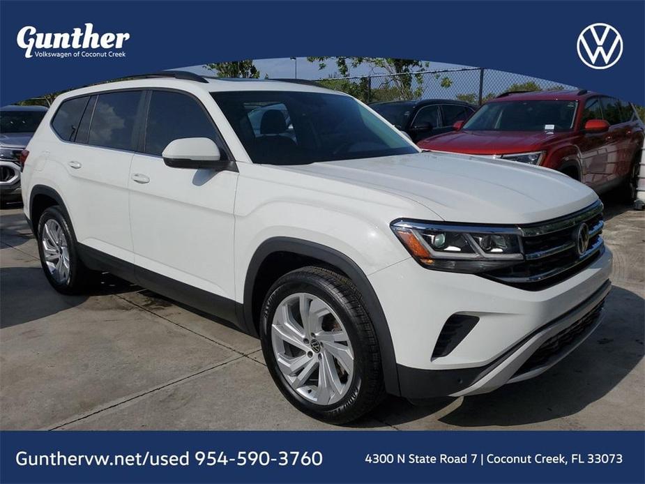 used 2021 Volkswagen Atlas car, priced at $27,877