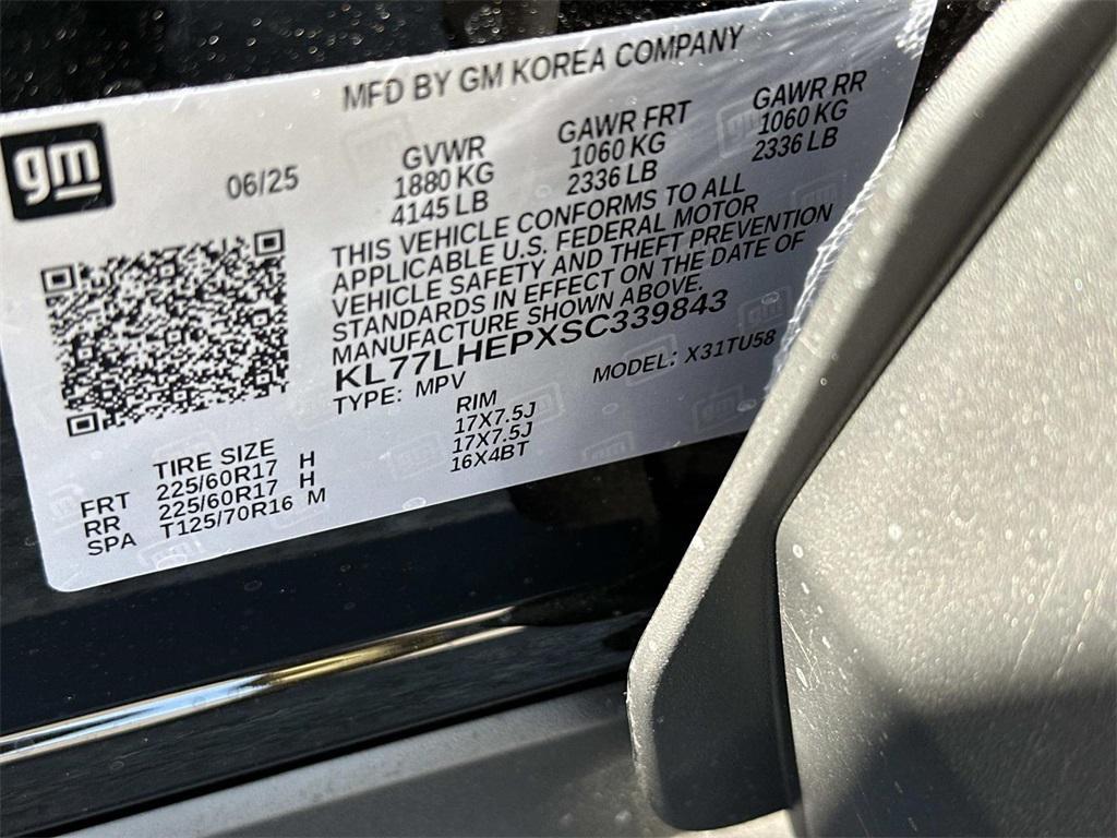 new 2025 Chevrolet Trax car, priced at $23,454