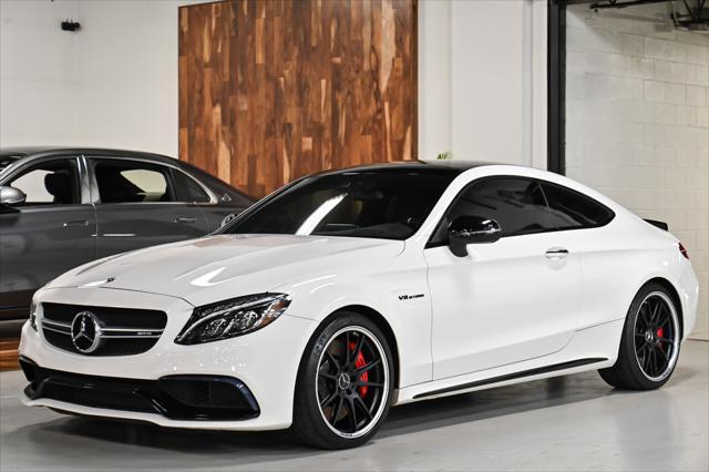 used 2018 Mercedes-Benz AMG C 63 car, priced at $59,995