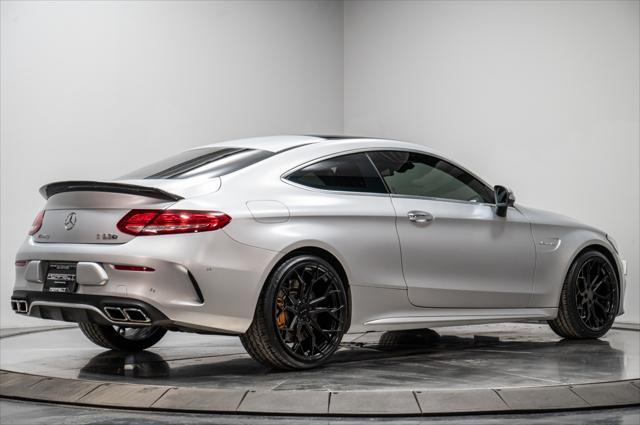 used 2018 Mercedes-Benz AMG C 63 car, priced at $58,995