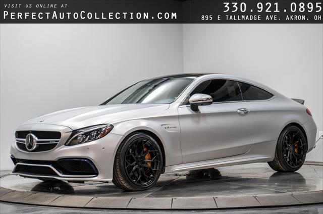 used 2018 Mercedes-Benz AMG C 63 car, priced at $58,995