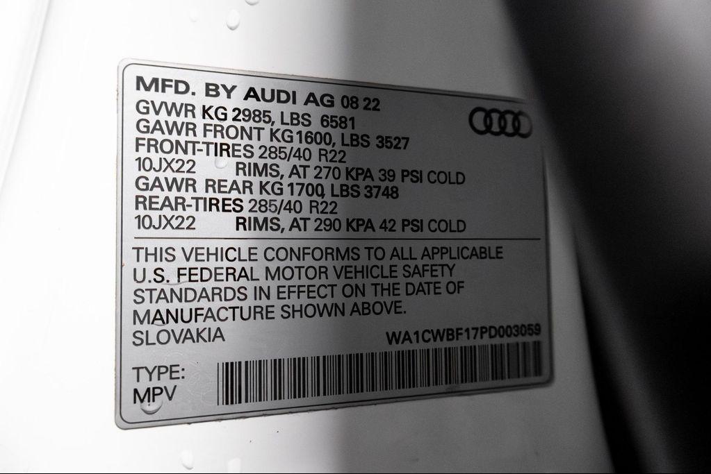 used 2023 Audi SQ8 car, priced at $79,995