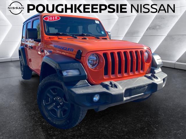 used 2018 Jeep Wrangler Unlimited car, priced at $19,500