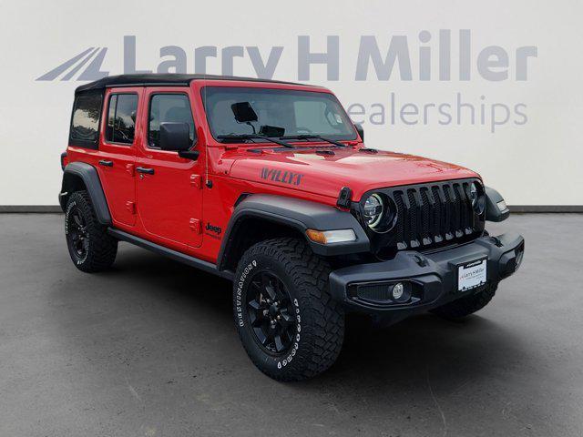 used 2021 Jeep Wrangler Unlimited car, priced at $32,500