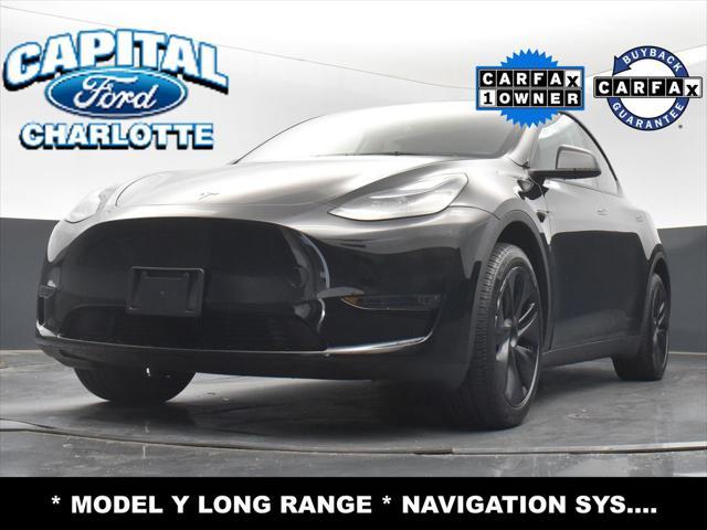 used 2025 Tesla Model Y car, priced at $34,999