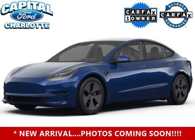 used 2022 Tesla Model 3 car, priced at $22,499