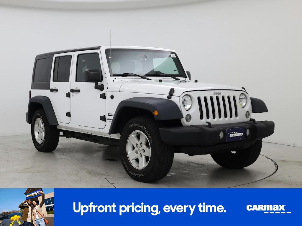 used 2016 Jeep Wrangler car, priced at $16,998