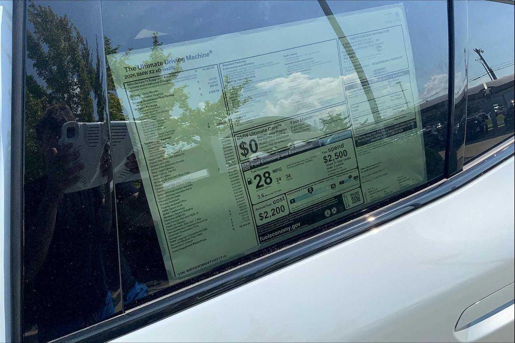 new 2026 BMW X2 car, priced at $53,845