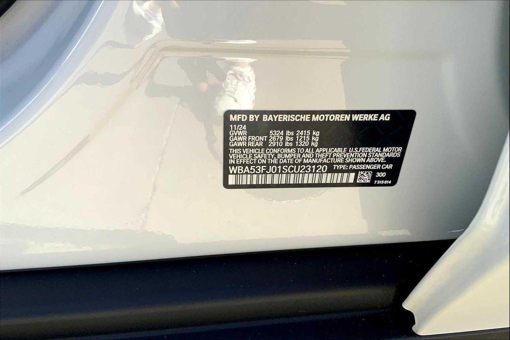 new 2025 BMW 530 car, priced at $58,974