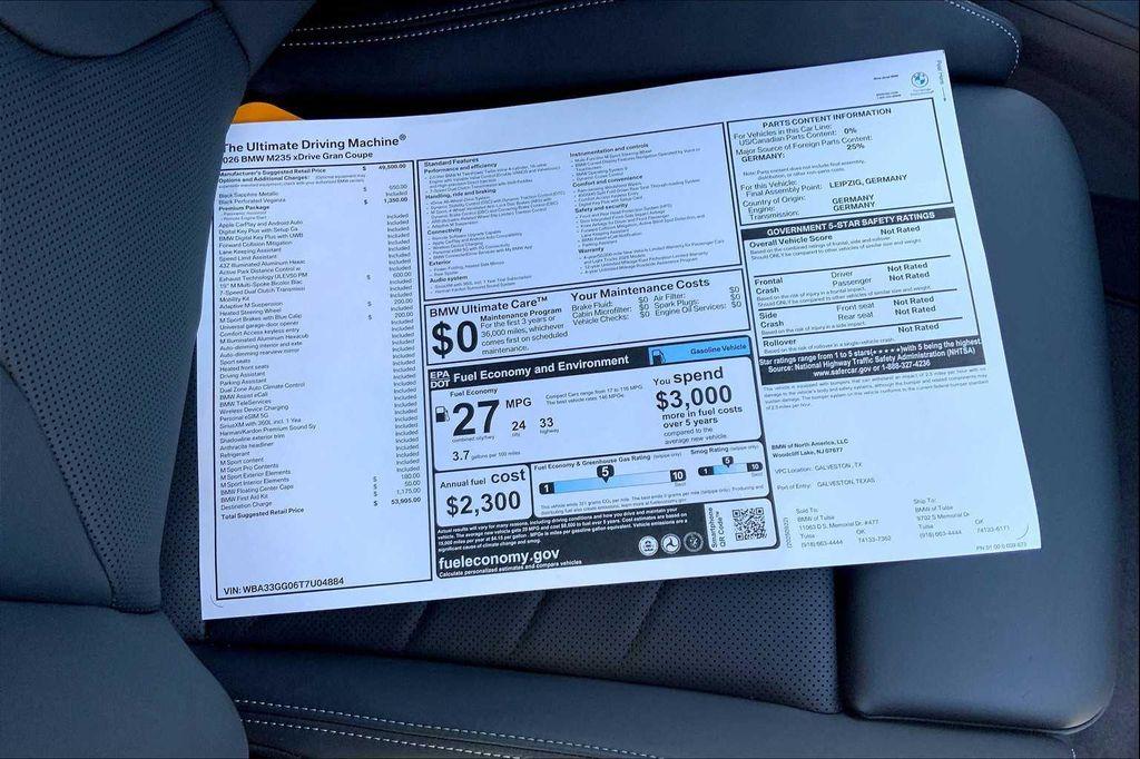 new 2026 BMW M235 Gran Coupe car, priced at $53,905