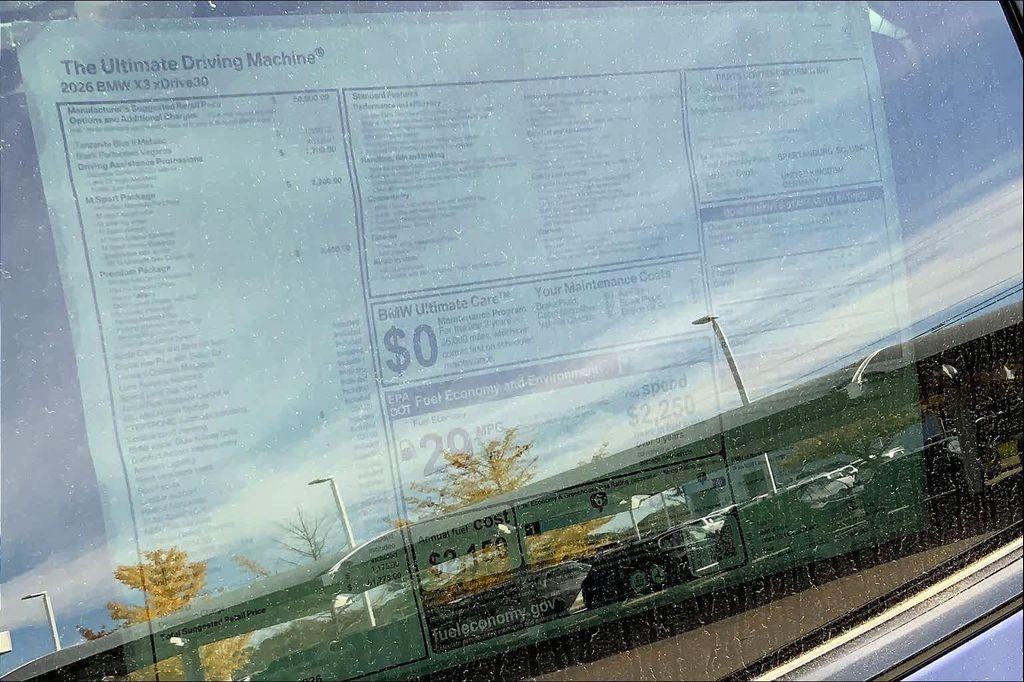 new 2026 BMW X3 car, priced at $62,445