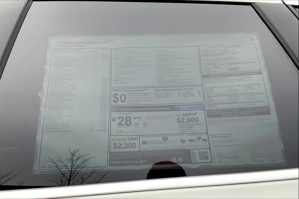 new 2025 BMW X1 car, priced at $43,990