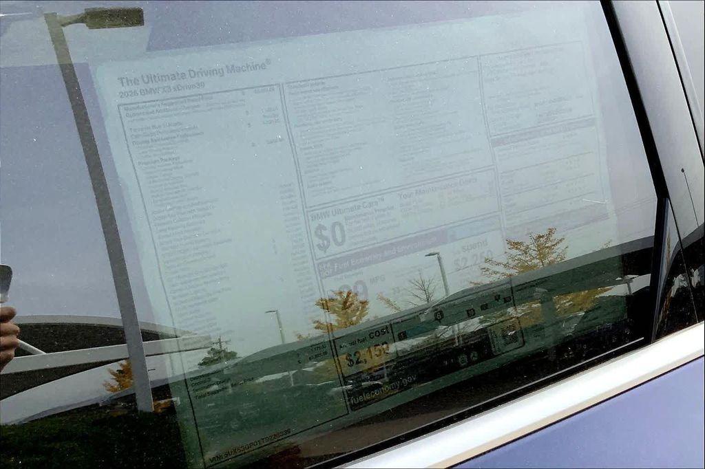 new 2026 BMW X3 car, priced at $61,825