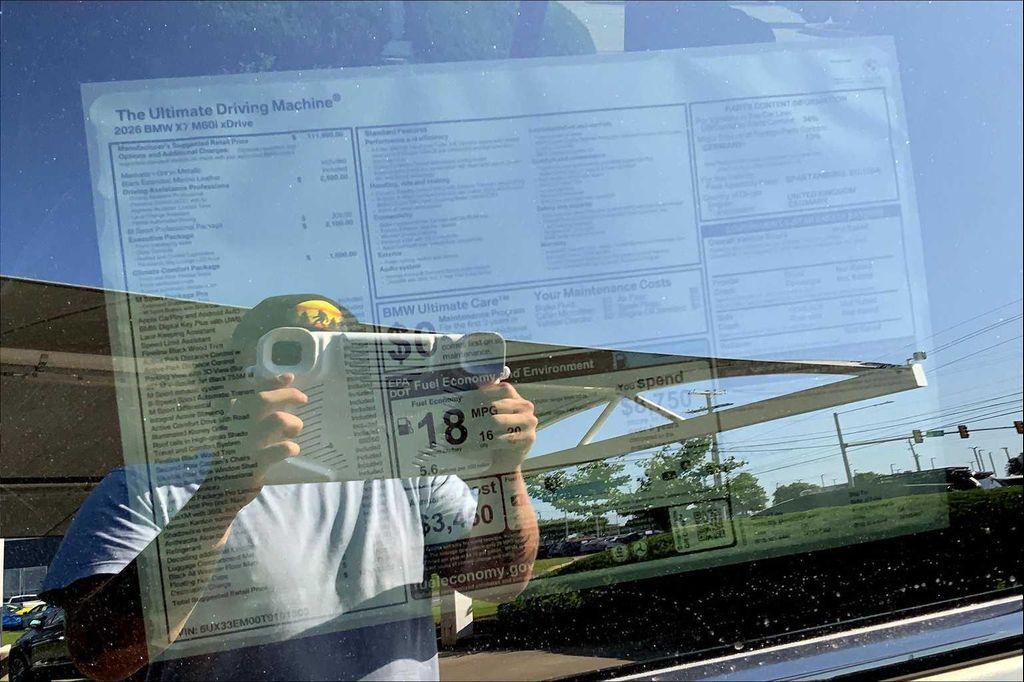 new 2026 BMW X7 car, priced at $121,135