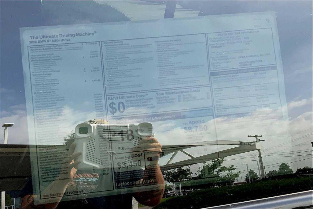 new 2026 BMW X7 car, priced at $120,955