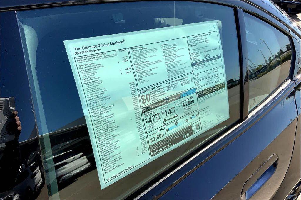 new 2026 BMW M5 car, priced at $132,585