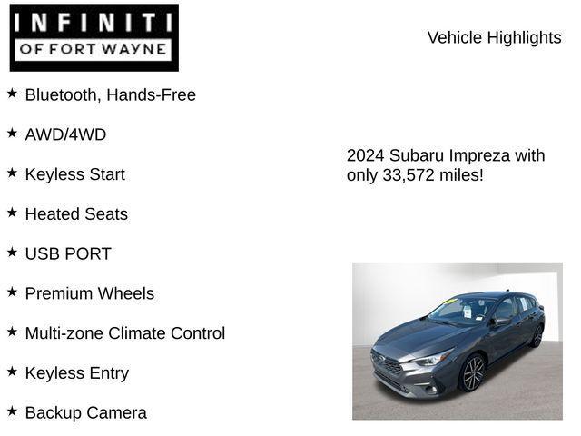 used 2024 Subaru Impreza car, priced at $20,340