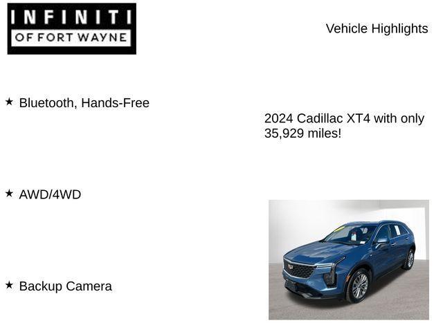 used 2024 Cadillac XT4 car, priced at $31,798