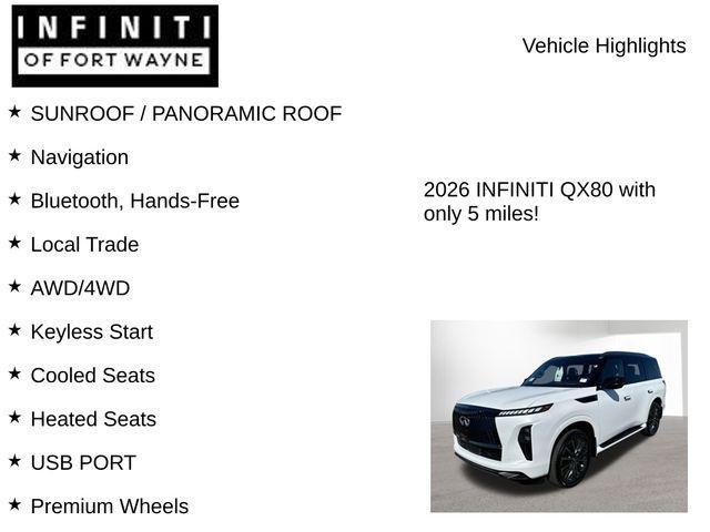 new 2026 INFINITI QX80 car, priced at $116,860