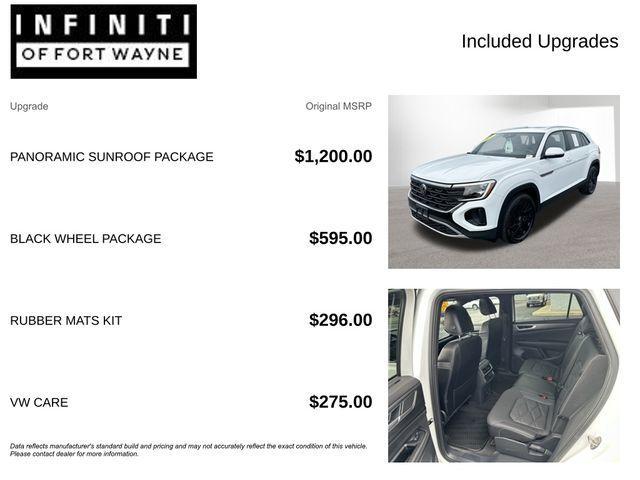 used 2024 Volkswagen Atlas Cross Sport car, priced at $33,278