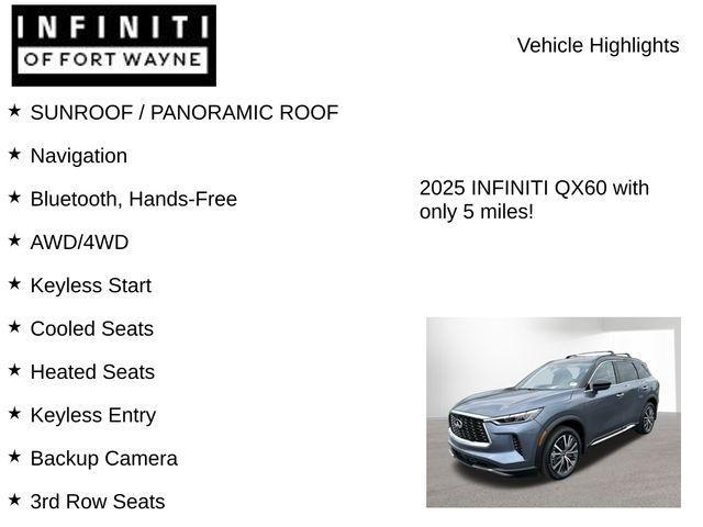 new 2025 INFINITI QX60 car, priced at $60,783