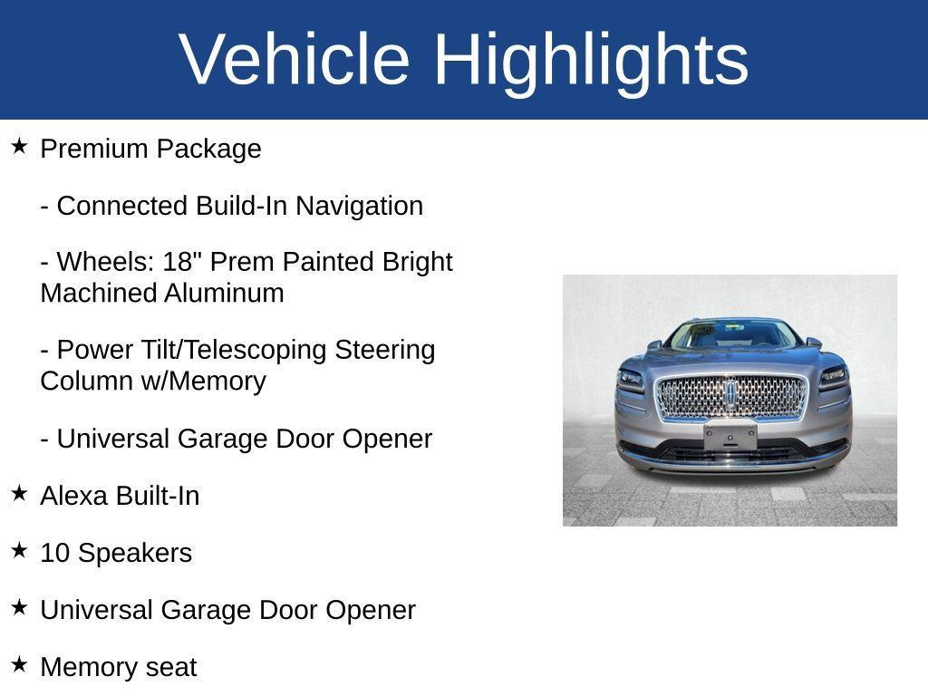 used 2022 Lincoln Nautilus car, priced at $30,807