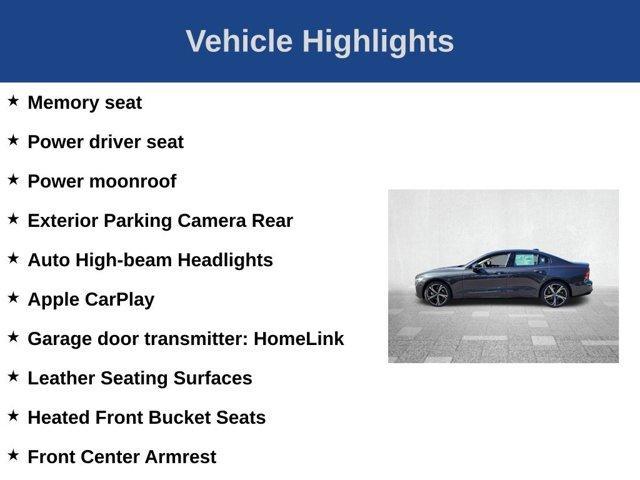new 2024 Volvo S60 car, priced at $51,175